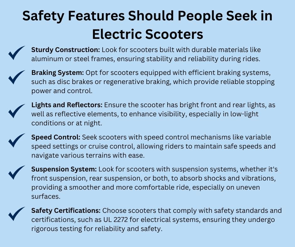 What Safety Features Should People Seek in Electric Scooters?